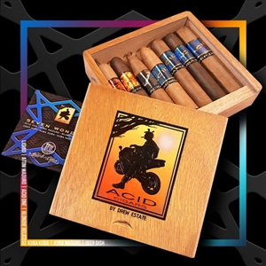 Acid Seven Wonders 7 Cigar Sampler (Includes 1 Each: Kuba Kuba, Kuba Maduro, Blondie Belicoso, Deep Dish, One, Atom Maduro, and Liquid)