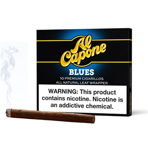 Al Capone Blues Aromatic Filtered Cigarillo - 3 1/2 x 20 (Single Pack of 10)
