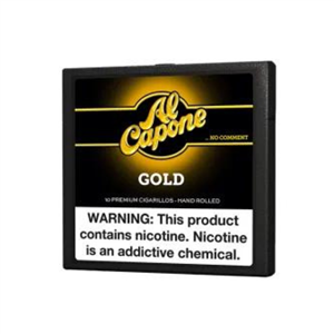Al Capone Gold Natural Filtered Cigarillos - 3 1/2 x 20 (5 Packs of 10)