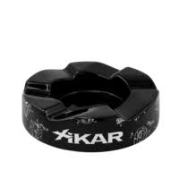Xikar Wave Ashtray Black (8.5" Diameter x 2" Tall)