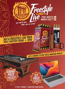 Freestyle Live Event Kit - 3 Unbanded Cigars Plus Accessories - March 14, 2024 FreeStyle Live Event