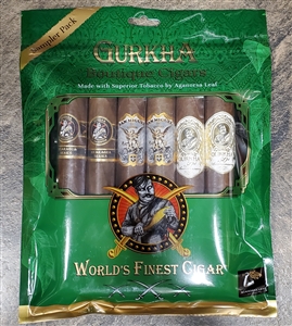 Gurkha Boutique 6 Pack Toro Sampler in Freshness Bag - 6 x 54 (Includes 2 of Each - Nicaraguan Series, Treinta and San Miguel) (8/Display)