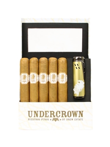 Liga Privada UnderCrown Connecticut Shade Gift Set - 6 x 52 - Includes 5 Cigars and a Branded Lighter