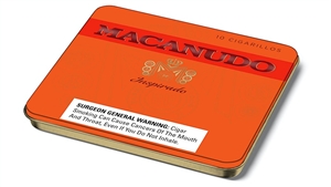 Macanudo Inspirado Orange Cigarillos - 4 3/16 x 32 (Single Tin of 10)