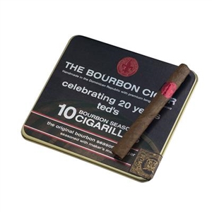 Ted's Bourbon Cigarillos - 4 x 28 (Single Tin of 10)