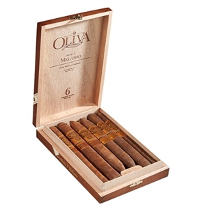 Oliva Serie V Melanio 6 Cigar Sampler - Includes 1 of Each: Lancero Natural, Churchill Natural, Figurado Natural, Lancero Maduro, Churchill Maduro, and Figurado Maduro)